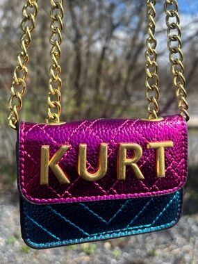 Kurt Geiger London Micro Kensington Faux-Leather Cross-Body Bag